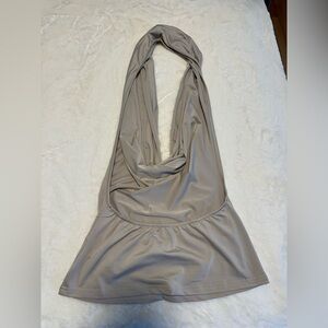 Stylish Gray Halter Top